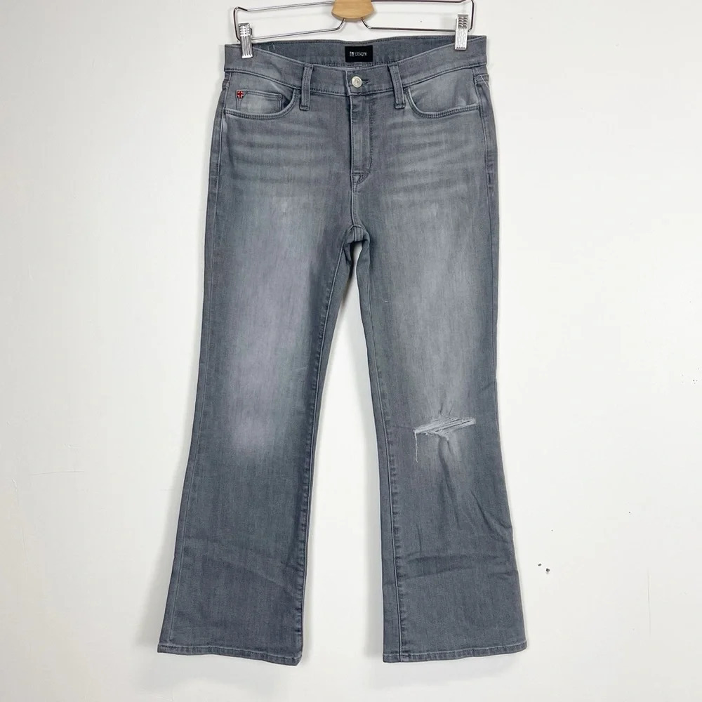 NWT Hudson Jeans Natalie Midrise Bootcut Crop Womens Size 28 Gray